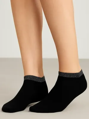 Marcmarcs 2 paar korte sneaker sokken - Glitter - 42 - Zwart - 42 - 42 - 42 - 42 - 42 - 42 - 42 - 42 - 42 - 42 - 42 - 42 - 42 - 42 -