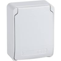 Schneider Electric 81142 Aanbouwcontactdoos IP65 Grijs (RAL 7035) - thumbnail