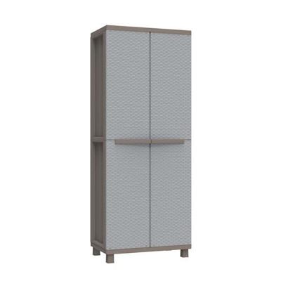 Bezemkast Terry Jrattan 368 Grijs 68 x 37,5 x 170 cm Plastic 4 Planken