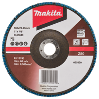 Makita Accessoires Lamellenschuurschijf 180mm Z80 - D-63840-10 D-63840-10 - thumbnail