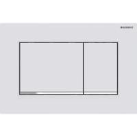 Bedieningsplaat Geberit Sigma 20 Square DF Mat Wit - thumbnail