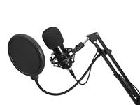 Omnitronic BMS-1C USB-microfoon Statief Zendmethode:Kabelgebonden Incl. shockmount, Incl. kabel, Incl. standaard USB Kabelgebonden - thumbnail