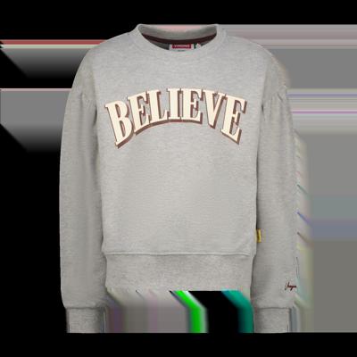 Vingino winter sweater meisjes - licht grijs - Noran - comfort fit