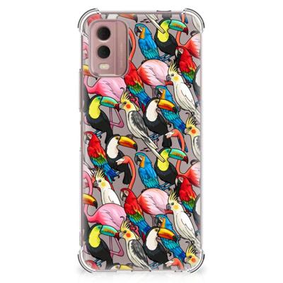 Nokia C32 Case Anti-shock Birds