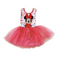 Disney Balletjurk minnie mouse, rood met hartjes - thumbnail
