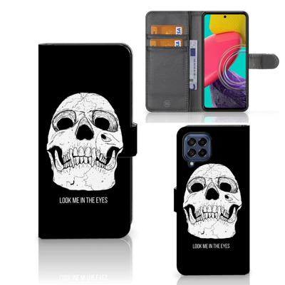 Telefoonhoesje met Naam Samsung Galaxy M53 Skull Eyes Telefoonhoesje met Naam Samsung Galaxy M53 Skull Eyes