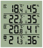 Bresser Optik Quadro Thermo- en hygrometer Zwart - thumbnail