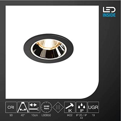 SLV 1003774 NUMINOS S LED-inbouwlamp LED vast ingebouwd 8.5 W Zwart