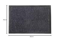 Deurmat EDM 74768 Grijs 60 x 40 cm 60 x 40 x 0,5 cm 60 x 40 x 1,5 cm Rechthoekig - thumbnail