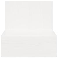 Wandbevestigde nachttafel met lade Wandgemonteerd Wit 42 x 32,5 x 40 cm - thumbnail