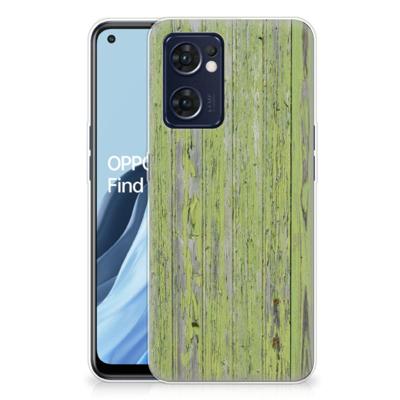 OPPO Reno 7 5G | Find X5 Lite | Bumper Hoesje | Green Wood