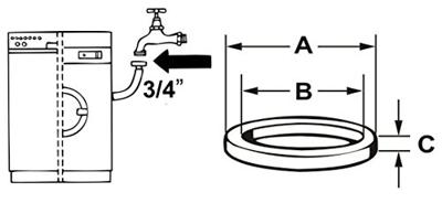 Cornat Dichting-Zeef Wasmachine/Tuinslang - TEC380121