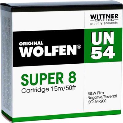 WOLFEN UN54 B+W Neg.Film Super 8, 15 m ISO 64-200