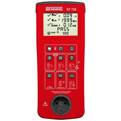 Benning ST 725 Apparaattester VDE-norm 0701-0702 Benning ST 725 Apparaattester VDE-norm 0701-0702