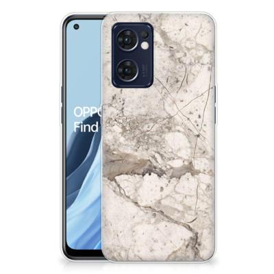 OPPO Reno 7 5G | Find X5 Lite | TPU | Siliconen hoesje | Marmer Beige