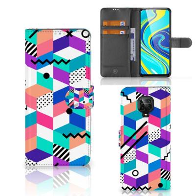 Xiaomi Redmi Note 9 Pro | Note 9S | Book Case | Blokken Kleurrijk