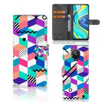 Xiaomi Redmi Note 9 Pro | Note 9S | Book Case | Blokken Kleurrijk - thumbnail