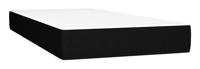 Boxspring met matras stof zwart 140x200 cm - thumbnail