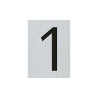 Bord Alulook Cijfer 1 - 44x60 mm zelfklevend. - thumbnail