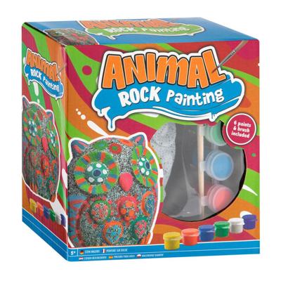 Creative Craft Group Stenen schilderen uil verfset, 8dlg.