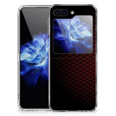 Samsung Galaxy Z Flip 5 | TPU bumper | Geruit Rood