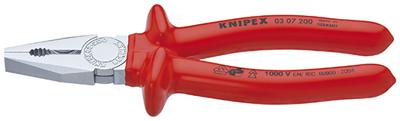 Knipex kombitang verchroomd dompelisolatie, vde-getest 200 mm - 0307200