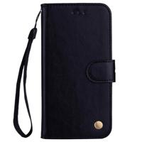 Voor Xiaomi Redmi 5A Business Style olie Wax textuur horizontale Flip lederen draagtas met houder & kaartsleuven & portemonnee & Lanyard(Black) - thumbnail