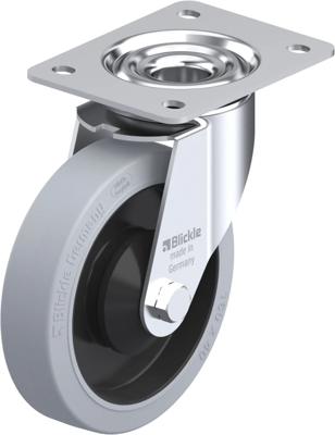 Blickle LE-POEV 161KA-SG Zwenkwiel Wieldiameter: 160 mm Draagvermogen (max.): 300 kg 1 stuk(s)