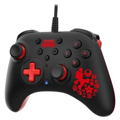 Hori Wired Controller Turbo - Mario Black & Red