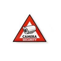 Waarschuwingssticker | Pictogram camerabeveiliging | Set van 5 stuks - thumbnail