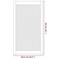 VidaXL Kastdeuren met latwerk 2 st 49,5x99 cm massief grenenhout - thumbnail