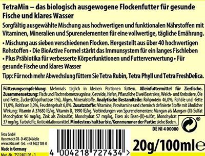 Tetra Tetramin Bio-Active 100ml - Compleet Voeder voor Tropische Siervissen, Bevordert Vitaliteit - thumbnail