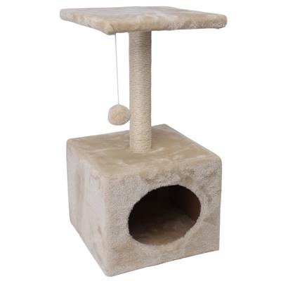 Nobleza Krabpaal met huisje - Beige - 60 cm