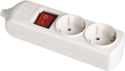 2-voudige Stekkerdoos met Schakelaar Solera 8002il Bipolair 3500 W 250 V 16 A