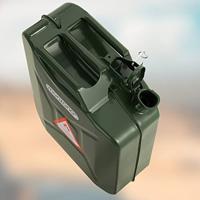 Metalen jerrycan 20L incl. schenktuit , set van 3 - thumbnail