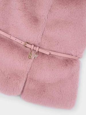 Mayoral winter vest meisjes - roze - met riem