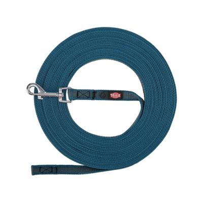 Trixie hondenriem sleeplijn met rubber anti slip petrol blauw Trixie hondenriem sleeplijn met rubber anti slip petrol blauw