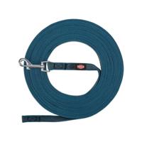 Trixie hondenriem sleeplijn met rubber anti slip petrol blauw - thumbnail