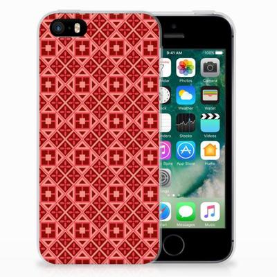 Apple iPhone SE | 5S | TPU bumper | Batik Rood Apple iPhone SE | 5S | TPU bumper | Batik Rood