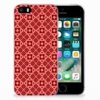 Apple iPhone SE | 5S | TPU bumper | Batik Rood - thumbnail