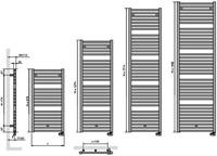 Vasco Elektrische Radiator Bathline BB-EL Wit - Bathline Bb-el - 500x878 mm - thumbnail