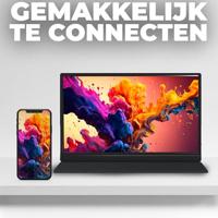 Denver Portable Monitor 15.6 Inch - Full HD - IPS Beeldscherm - Draagbare Gaming Monitor - HDMI - USB-C - PMO15601 - thumbnail