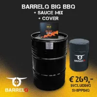 Olievat barbecue 200L - Met barbecue hoes - thumbnail