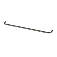 Handdoekrek Qisani Flow 60 cm Geborsteld Gun Metal - thumbnail