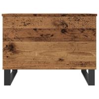 Salontafel 60x44,5x45 cm bewerkt hout oud houtkleurig - thumbnail