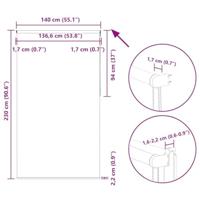 Rolgordijn verduisterend 140x230 cm stofbreedte 136,6 cm beige - thumbnail