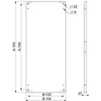 Schneider Electric NSYMP2210 Staal 1 stuk(s) - thumbnail