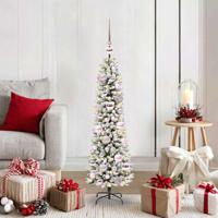 Kunstkerstboom met 150 LED Wit 120 cm PVC en Metaal en Plastic - thumbnail