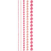 Creativ Company Halve plakparels roze 2-8mm, 140st. - thumbnail