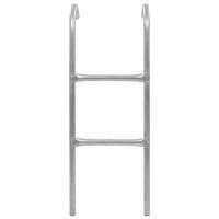 Trampolineladder met 2 sporten 102,6 cm staal zilverkleurig - thumbnail